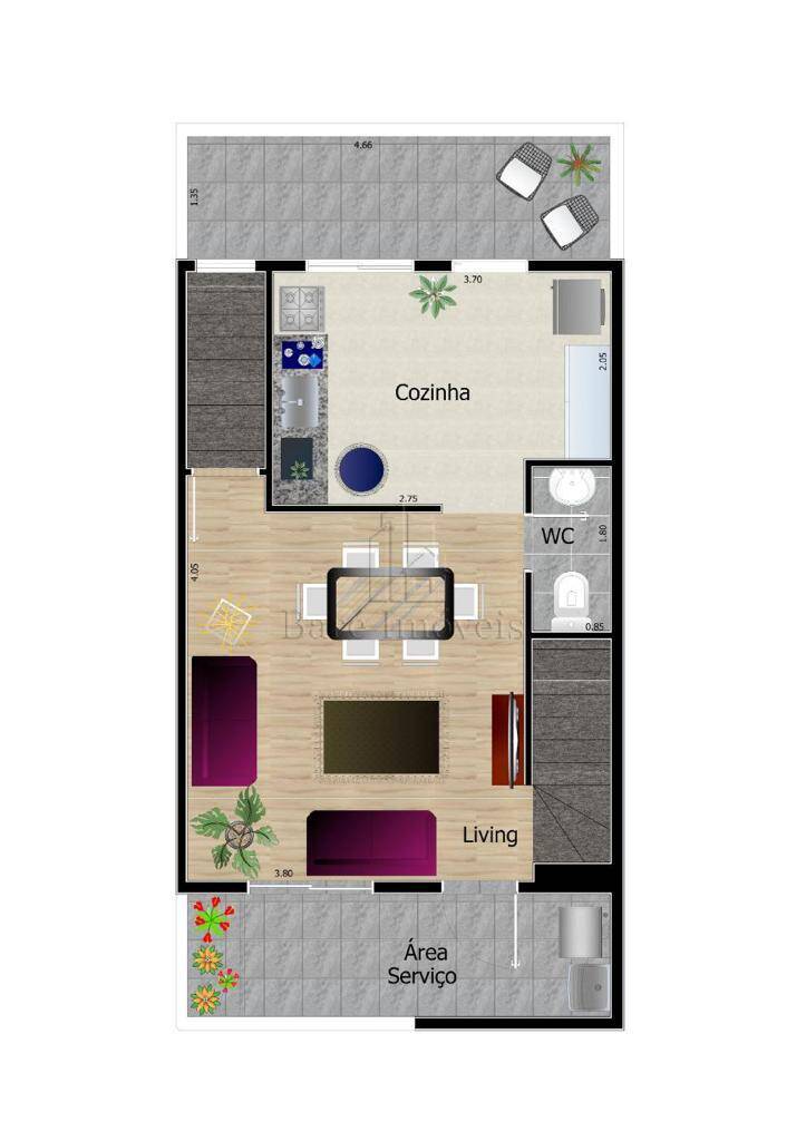 Casa de Condomínio à venda com 3 quartos, 142m² - Foto 2